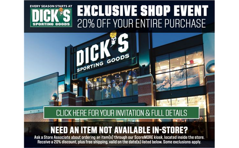 DICK'S SPORTING GOODS SHOP EVENT