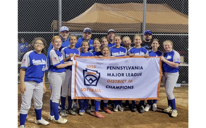 2025 Major Softball PA District 16 Champs 